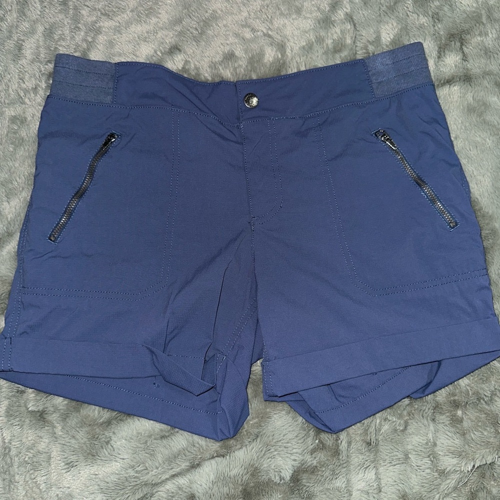 Tangerine Blue Cargo Shorts Lightweight Stretchy